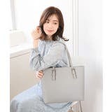 グレー | [A4対応]スリムスクエアトートバッグ | MK MICHEL KLEIN BAG