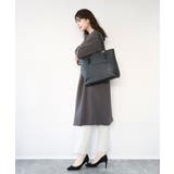 [2WAY/インナーバッグ付き]ベルトアクセントスクエアトートバッグ | MK MICHEL KLEIN BAG | 詳細画像17 