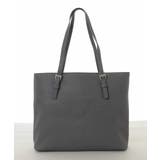 グレー | [2WAY/インナーバッグ付き]ベルトアクセントスクエアトートバッグ | MK MICHEL KLEIN BAG