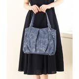 ネイビー | [2WAY]タックラウンドトートバッグ | MK MICHEL KLEIN BAG