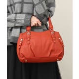 オレンジ | [2WAY]ベルトアクセントラウンドトートバッグ | MK MICHEL KLEIN BAG