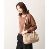 ライトベージュ | [2WAY]ベルトアクセントラウンドトートバッグ | MK MICHEL KLEIN BAG