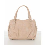 ベージュ | [2WAY]シャイニーカラーベルトデザインラウンドトートバッグ | MK MICHEL KLEIN BAG