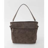 [2WAY]スエード風メタルタグアクセントショルダーバッグ | MK MICHEL KLEIN BAG | 詳細画像3 