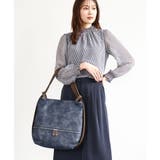 ブルー | [2WAY/A4サイズ対応]シルバーラメアクセント変形トートバッグ | MK MICHEL KLEIN BAG