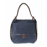 ネイビー | [2WAY/A4サイズ対応]シルバーラメアクセント変形トートバッグ | MK MICHEL KLEIN BAG