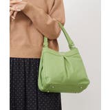 グリーン | [2WAY]合成皮革タックデザインバッグ | MK MICHEL KLEIN BAG