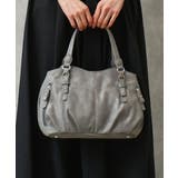 グレー | [2WAY]ベルトデザインラウンドトートバッグ | MK MICHEL KLEIN BAG