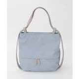 ライトブルー | [2WAY/A4収納可]デニム風デザイン変形トートバッグ | MK MICHEL KLEIN BAG