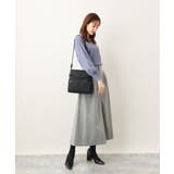 [撥水/500g以下の軽量]アクセントレザースクエアショルダーバッグ | MK MICHEL KLEIN BAG | 詳細画像17 