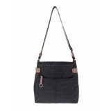 ブラウン×ピンク | [撥水/500g以下の軽量]アクセントレザースクエアショルダーバッグ | MK MICHEL KLEIN BAG