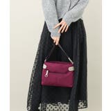 [撥水/500g以下の軽量]アクセントレザーコンパクトショルダーバッグ | MK MICHEL KLEIN BAG | 詳細画像1 