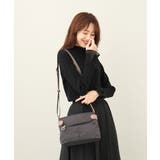 ブラウン×ピンク | [撥水/500g以下の軽量]アクセントレザーコンパクトショルダーバッグ | MK MICHEL KLEIN BAG