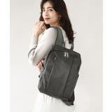 [撥水/A4収納可]フロントタックコンパクトリュック | MK MICHEL KLEIN BAG | 詳細画像1 