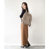 [撥水/A4収納可]フロントタックデザインリュック | MK MICHEL KLEIN BAG | 詳細画像16 