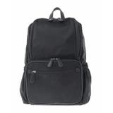 ブラック | [撥水/A4収納可]スクエアデザインバックパック | MK MICHEL KLEIN BAG