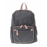 グレージュ×ピンク | [撥水加工/軽量]スクエアデザインコンパクトリュック | MK MICHEL KLEIN BAG