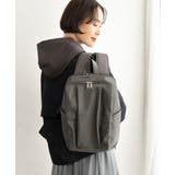 グレー | [15L/撥水/A4収納可]フロントタックデザインコンパクトリュック | MK MICHEL KLEIN BAG