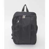 ブラック | [15L/撥水/A4収納可]フロントタックデザインコンパクトリュック | MK MICHEL KLEIN BAG