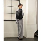 [23L/撥水/A4収納可]フロントタックデザインリュック | MK MICHEL KLEIN BAG | 詳細画像19 