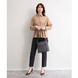 [撥水/軽量]アクセントレザースクエアショルダーバッグ | MK MICHEL KLEIN BAG | 詳細画像18 