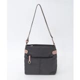 ブラウン×ピンク | [撥水/軽量]アクセントレザースクエアショルダーバッグ | MK MICHEL KLEIN BAG