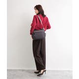 [撥水/軽量]アクセントレザーショルダーバッグ | MK MICHEL KLEIN BAG | 詳細画像18 