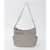 ベージュ×グリーン | [撥水/軽量]アクセントレザーショルダーバッグ | MK MICHEL KLEIN BAG