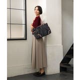 [2WAY/撥水/A4収納可]レザージョイントタックデザイントートバッグ | MK MICHEL KLEIN BAG | 詳細画像14 