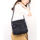 ブラック | 【撥水】ナイロンスクエアショルダーバッグ | MK MICHEL KLEIN BAG