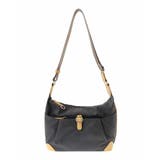 グレージュ×イエロー | [撥水/500g以下の軽量]レザーポイントナイロンショルダーバッグ | MK MICHEL KLEIN BAG