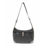 グレージュ×ベージュ | [撥水/500g以下の軽量]レザーポイントナイロンショルダーバッグ | MK MICHEL KLEIN BAG