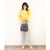 [撥水/500g以下の軽量]アクセントレザースクエアショルダーバッグ | MK MICHEL KLEIN BAG | 詳細画像5 