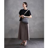 [撥水/500g以下の軽量]アクセントレザースクエアショルダーバッグ | MK MICHEL KLEIN BAG | 詳細画像6 