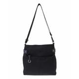 ブラック×ネイビー | [撥水/500g以下の軽量]アクセントレザースクエアショルダーバッグ | MK MICHEL KLEIN BAG