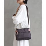ブラウン×ピンク | [撥水/500g以下の軽量]アクセントレザーコンパクトショルダーバッグ | MK MICHEL KLEIN BAG