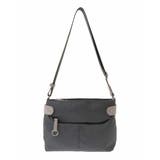 グレージュ×ベージュ | [撥水/500g以下の軽量]アクセントレザーコンパクトショルダーバッグ | MK MICHEL KLEIN BAG