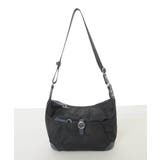 ブラック×ネイビー | [撥水/軽量]レザーポイントナイロンショルダーバッグ | MK MICHEL KLEIN BAG