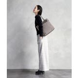 [A4収納可]異素材ジョイントスクエアトートバッグ | MK MICHEL KLEIN BAG | 詳細画像15 