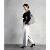 [A4収納可]異素材ジョイントスクエアトートバッグ | MK MICHEL KLEIN BAG | 詳細画像16 