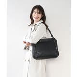 ブラック | [2WAY/A4収納可]ジップデザインスクエアトートバッグ | MK MICHEL KLEIN BAG