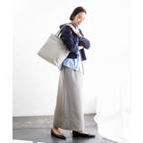 [A4収納可]異素材ジョイントスクエアトートバッグ | MK MICHEL KLEIN BAG | 詳細画像18 