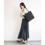 [A4収納可]異素材ジョイントスクエアトートバッグ | MK MICHEL KLEIN BAG | 詳細画像19 