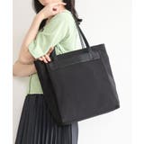 ブラック | [A4収納可]異素材ジョイントスクエアトートバッグ | MK MICHEL KLEIN BAG