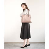 [A4収納可/2WAY]サイドジップデザイントートバッグ | MK MICHEL KLEIN BAG | 詳細画像16 