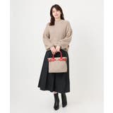 [2WAY/撥水加工]異素材ベルトデザインスクエアバッグ | MK MICHEL KLEIN BAG | 詳細画像16 