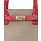 [2WAY/撥水加工]異素材ベルトデザインスクエアバッグ | MK MICHEL KLEIN BAG | 詳細画像7 