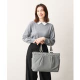 グレー | [AGS搭載/A4収納可]機能性スクエアトートバッグ | MK MICHEL KLEIN BAG