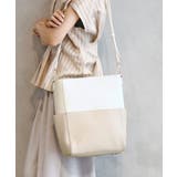 ホワイト×ベージュ | [2WAY]バイカラーデザインバッグ | MK MICHEL KLEIN BAG