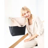 アイボリー×ブラック | [2WAY]バイカラーデザインバッグ | MK MICHEL KLEIN BAG